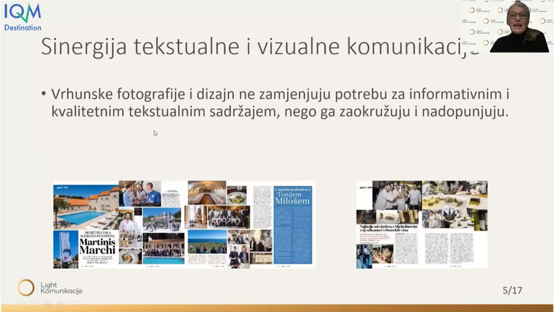 Predavanje za turističke djelatnike i stručnu javnost „Važnost vizualnih komunikacija i kvalitetne fotografije za brendiranje“