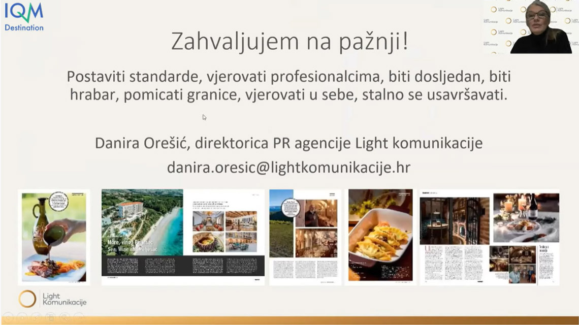 Predavanje za turističke djelatnike i stručnu javnost „Važnost vizualnih komunikacija i kvalitetne fotografije za brendiranje“